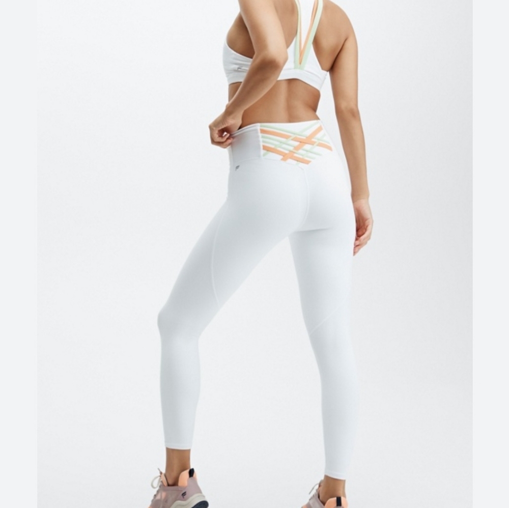 Fabletics power hold white leggings